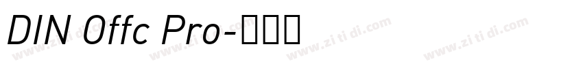 DIN Offc Pro字体转换
